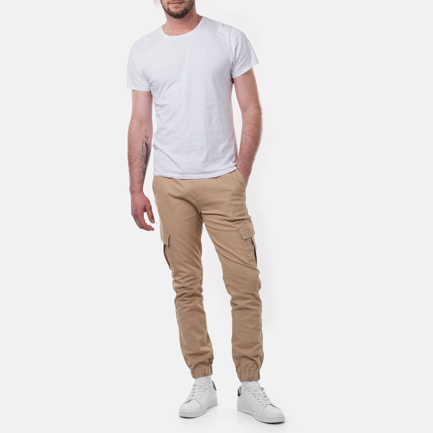 Miesten KOBY-BEIGE Cargo housut