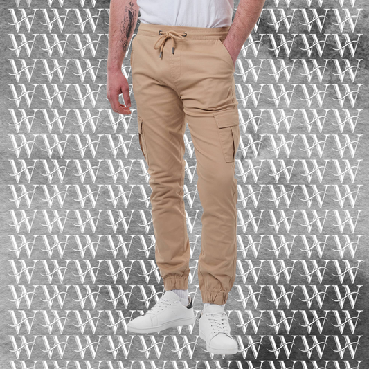 Miesten KOBY-BEIGE Cargo housut